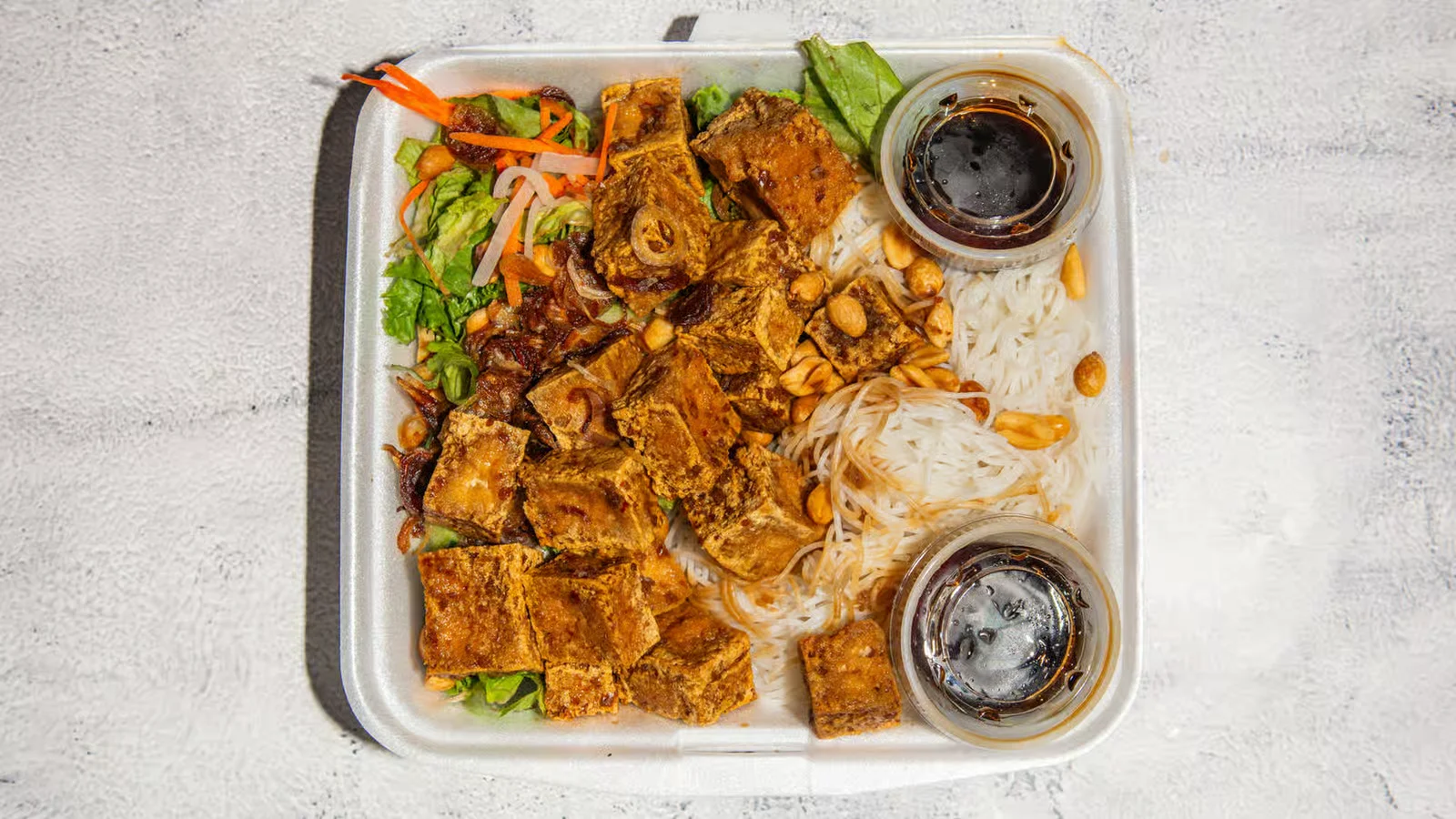 V6. Fried Tofu Vermicelli